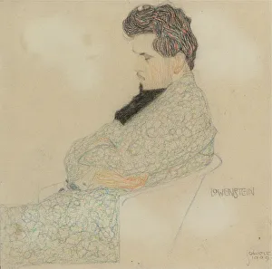 Austrian Expressionist Art Drucke: Portrait of the composer Arthur Lowenstein, 1909. Artist: Schiele, Egon (1890-1918)