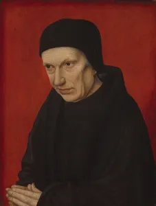 Christian Clergyman Portrait Drucke: Portrait of an Ecclesiastic, c. 1480. Creator: Unknown