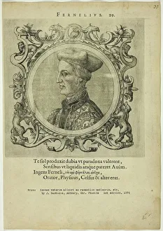 Portrait Of A Physician Drucke: Portrait of Fernelius, published 1574. Creators: Unknown, Johannes Sambucus