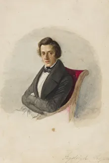 Chopin Portrait Drucke: Portrait of Frederic Chopin