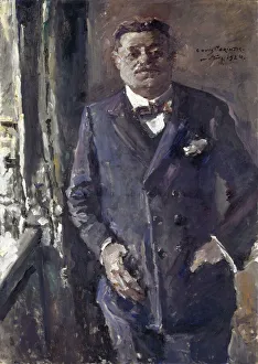 Fine Art Symbolism Drucke: Portrait of Friedrich Ebert (1871-1925), President of the German Reich, 1924