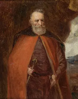 Heritage Oil On Canvas Drucke: Portrait of Jan Karol Chodkiewicz-Study, before 1863. Creator: Leon Kaplinski