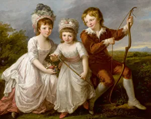 Porträt von Lady Georgiana Spencer, Henrietta Spencer und George Viscount Althorp, um