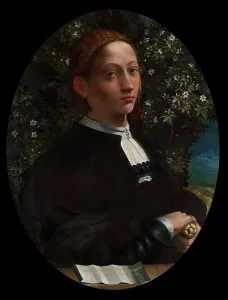 Drucke von Porträt von Lucrezia Borgia (1480-1519), um 1519. Im Bestand der Nationalgalerie von Victoria, Melbourne Porträt Drucke: Porträt von Lucrezia Borgia, um 1519