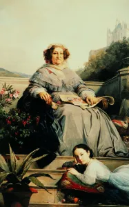 Bildende Kunst Drucke: Porträt von Frau Clicquot, geborene Ponsardin (1777-1866)