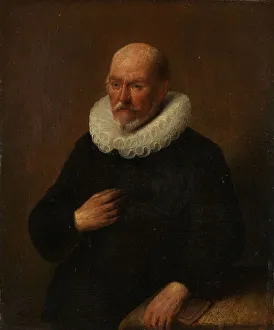 Heritage Art Painting Drucke: Portrait of a Man, c.1635. Creator: Unknown