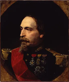 Drucke von Porträt von Napoleon III, 1868. Yvon diente als Hauptkampfbildner der Zweiten Republik Frankreichs (1852-70), malte eine Anzahl monumentaler Gemälde für den Palast in Versailles Y Drucke: Porträt von Napoleon III, 1868. Ersteller: Adolphe Yvon