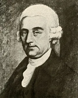 American Colonial Clothing Drucke: Portrait of Nathaniel Appleton of Boston, in white wig with puffs, c1740, (1937)