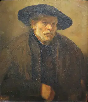 Drucke von Porträt eines alten Mannes mit Mütze, 1654 Rembrandt Drucke: Portrait eines alten Mannes mit Mütze, 1654. Künstler: Rembrandt Harmensz van Rijn
