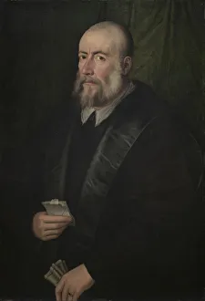 Porträt eines alten Mannes, mittelalterlich 1550er Jahre. Schöpfer: Giulio Campi (italienisch um 1500-1572), zugeschrieben zu