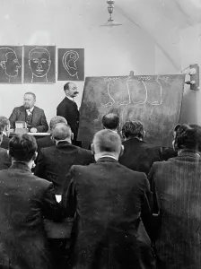 Alphonse Bertillon Drucke: Portrait Parle Class, Paris, between c1910 and c1915. Creator: Bain News Service