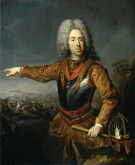 Porträt des Fürsten Eugen von Savoyen (1663 - 1736). Künstler: Schuppen, Jakob van (1670 - 1751)