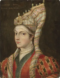 Drucke von Porträt von Roxelana. Privatsammlung Tizian Drucke: Porträt von Roxelana. Künstler: Titian, (nach)