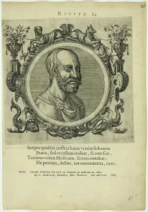 Historic Male Portraits Drucke: Portrait of Ruffus, published 1574. Creators: Unknown, Johannes Sambucus