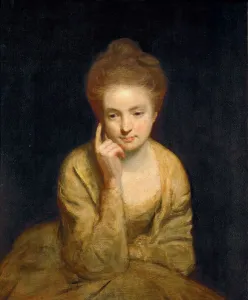 Sir Joshua Reynolds Artwork Drucke: Portrait Study of a Young Lady
