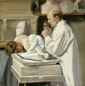 Porträt von Viktor Malmberg, um 1900 vom Künstler Hugo Simberg