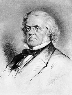 British Literary Figures Drucke: Portrait of William Makepeace Thackeray, c1860s. Creator: Unknown
