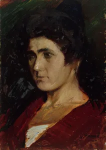 Porträt einer Frau, 1900. Ersteller: Verner Thome
