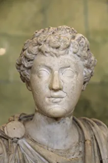 Ancient Roman Leader Drucke: Portrait of the Young Marcus Aurelius, third quarter 2nd century AD