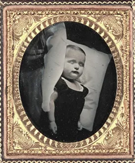 Cleveland Drucke: Nachruf auf Kissen, vertikal, um 1850. Schöpfer: Unbekannter Fotograf.