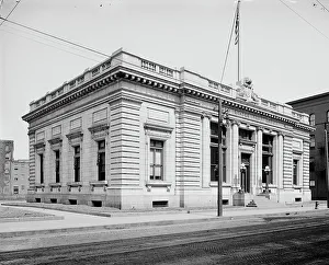 Post Office Architecture Drucke: Post office, Holyoke, Mass. c1908. Creator: Unknown