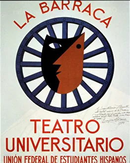 Zeichnungen Drucke: Plakate für das Universitäts-Theater-Ensemble La Barraca unter der Regie von Federico García Lorca