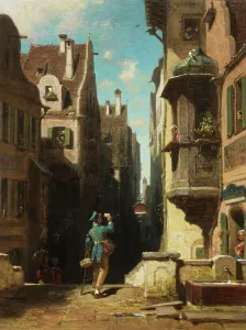 Bote, um 1860 von Spitzweg, Karl (1808-1885)