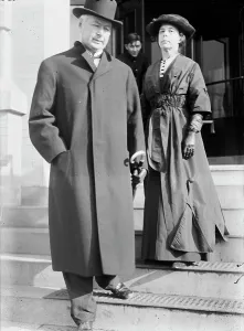 Early 20th Century Politicians Drucke: US Postmaster General Albert Sidney Burleson with Mrs