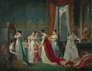Empress Josephine Portrait Drucke: Preparation for the coronation