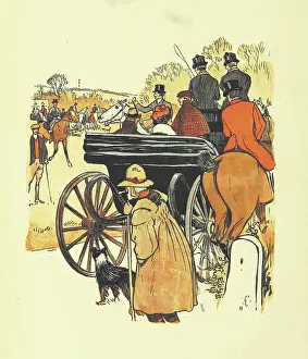 Agricultural Worker Art Drucke: Preparing to go fox hunting, 1898. Creator: Unknown