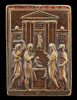 Virgin Mary Images Drucke: Presentation of Christ in the Temple [reverse], c. 1530s. Creator: Valerio Belli