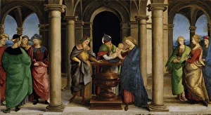 Darstellung im Tempel (Altrelief der Predella des Oddi-Bildes), 1503, Künstler