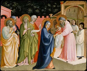 Die Darstellung im Tempel, wahrscheinlich um 1430 von Alvaro Perez