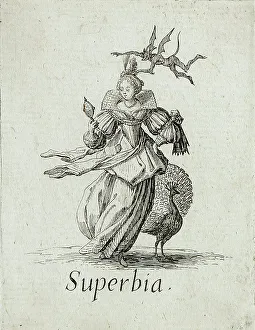 Seven Deadly Sins Artwork Drucke: Pride, c1621. Creator: Jacques Callot