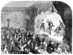 Die privaten Theateraufführungen des Prinzen, 1870. Künstler: Unbekannt.