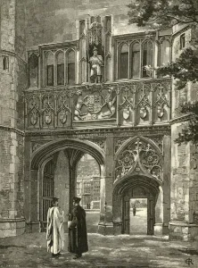 Cambridge Drucke: Hauptzugang der Trinity College, spätes 19.Jh., Ersteller: Edward Gascoin