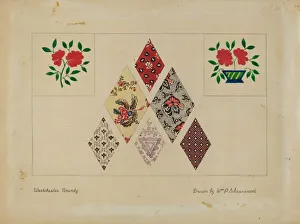 Druckte Muster für Tapisserie, 1935/1942. Ersteller: William P. Shearwood