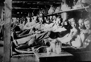 Bain News Service Photos Drucke: Prison Camp, Irkutsk, between c1915 and c1920. Creator: Bain News Service