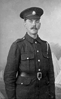 Black And White Historical Images Britain Drucke: Private Webb, Dover, c1915-1916