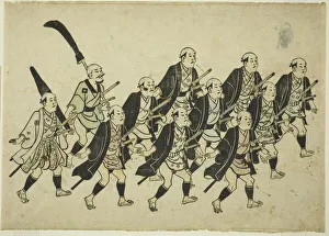 Prozession eines Daimyos um 1681/84 von Hishikawa Moronobu