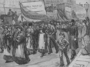 Victorian Era Occupation Drucke: Procession of Match-Makers To Westminster, 1892. Artist: William Douglas Almond
