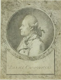 German Artist Biography Drucke: Profile of Daniel Chodowiecki, 1773. Creator: Adrian Zingg
