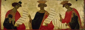 Die Propheten Daniel, David und Salomo um 1497 von dem russischen Ikonmaler