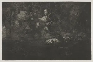 Francisco De Goya Etching Drucke: The Proverbs: God Creates Them and They Join Up Together, 1864. Creator: Francisco de Goya