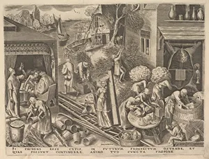 Drucke von Vorsicht (Prudenz), von den Tugenden, um 1559/60 Pieter Bruegel Der Ältere Drucke: Vorsicht (Prudentia), aus den Tugenden, um Ca. 1559-60 Ersteller : Philipp Gallé