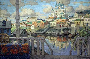 Genre Painting Russia Drucke: Pskov, 1915