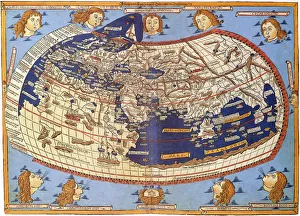 Der Ptolämaische Weltkarte von 1467