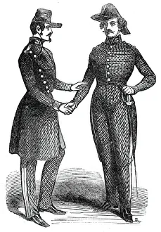 Schüler der Polytechnischen Schule in Paris, 1844. Künstler: Unbekannt.