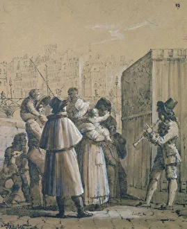 French Entertainment History Drucke: Puppet Show, Marlet