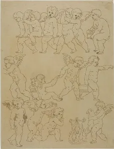 Seventeenth Century Heritage Images Drucke: Putti Performing Tasks, n.d. Creator: Unknown